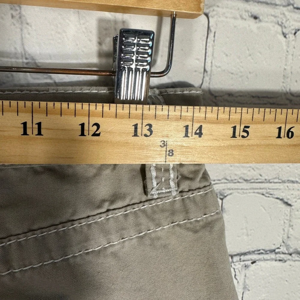 BKE Casuals Tyler Straight Leg Khaki Pants Mens 28x32 Tan Contrast Stitch Cotton